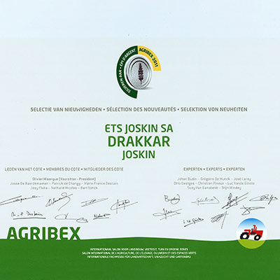 Silbermedaille bei der Agribex für den Drakkar