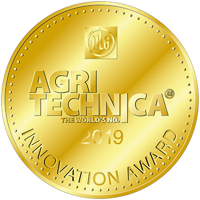 In Zusammenarbeit mit JOHN DEERE hat JOSKIN die einzige Goldmedaille beim Agritechnica Innovation Award 2019 erhalten. Diese Medaille würdigt die „eAutoPowr e8WD“ Technologie (das erste elektrisch-mechanisch leistungsverzweigte Getriebe in der Landtechnik).