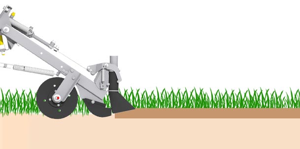 Injecteur à patins tranchants