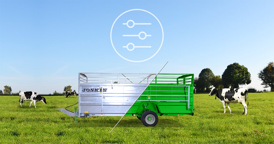 JOSKIN CONFIGURATOR: Choosing a Livestock Trailer or Meadow Aerator Has Never Been so Easy!