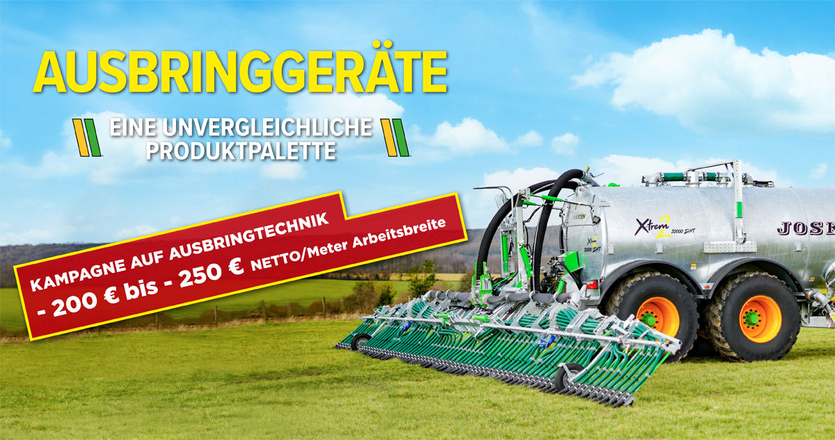 Kampagne auf Ausbringtechnik