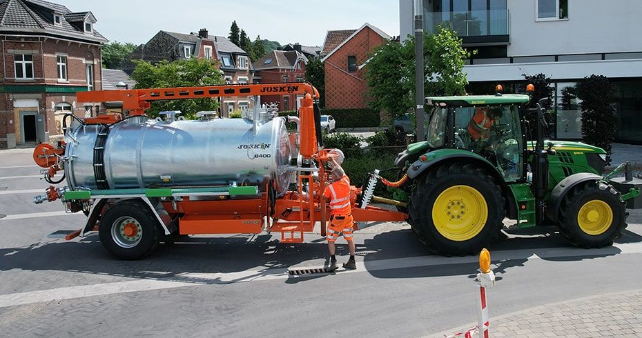 Hydrocureuse JOSKIN au service de la commune de Chaudfontaine