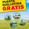 Oferta especial «puerta guillotina gratis»