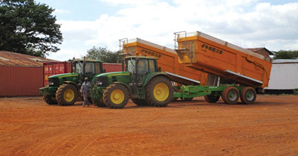 Two Tipping Trailers in the Heart of Africa
