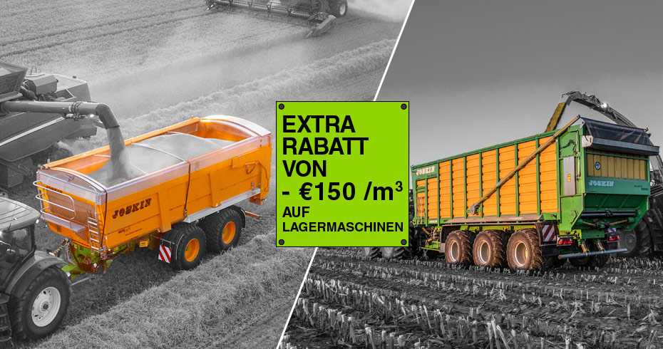 Extrarabatt von 150€/m³ auf Lagermaschinen