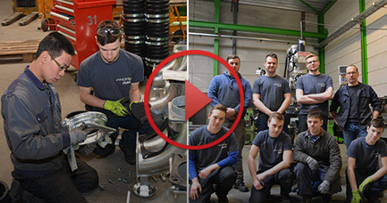 Leerlingen van het Alain Hubert atheneum worden bij Joskin opgeleid