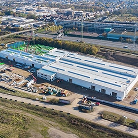 Construction of a new manufacturing site in Esch-sur-Alzette (Luxembourg), specialising in the manufacture of heavy-duty tipping trailers.